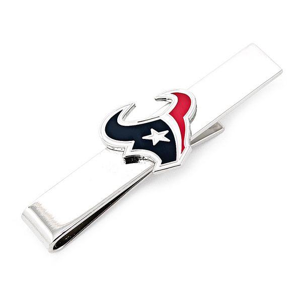 Заколка для галстука Houston Texans, 6 см, серебристая, эмалированный логотип. Cufflinks, Inc.