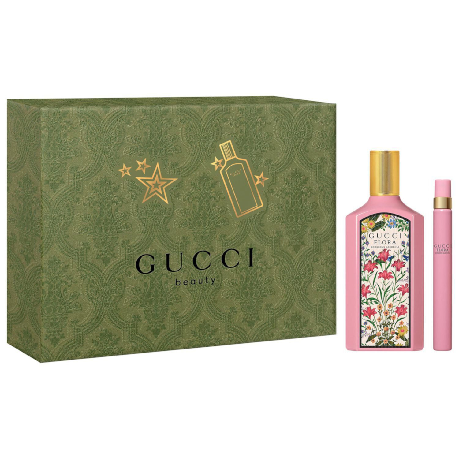 Набор парфюмерии Flora Gorgeous Gardenia, 100 мл и 10 мл, фруктово-цветочный аромат Gucci