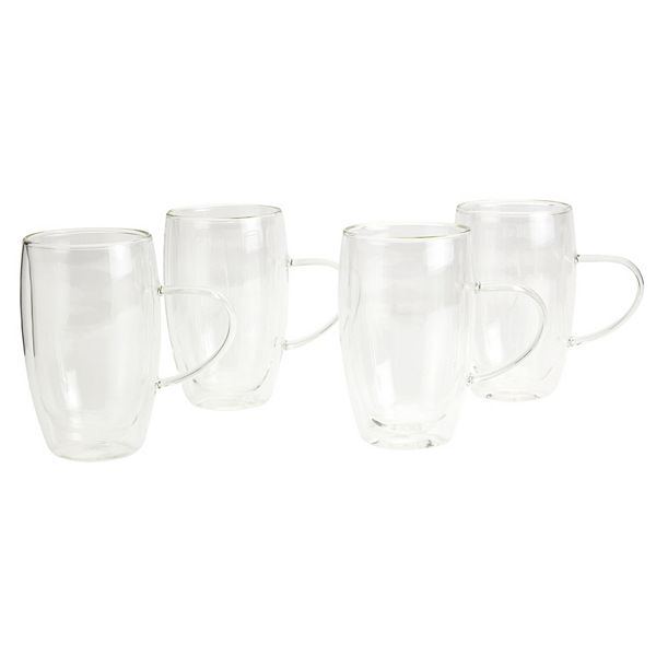 Food Network™ 4-pc. Double Wall Glass Mug Set Food Network