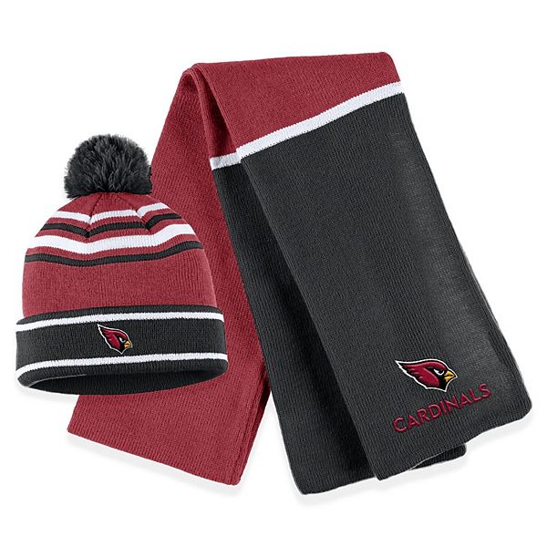 Комплект: шапка с помпоном и шарф с вышивкой Arizona Cardinals WEAR by Erin Andrews