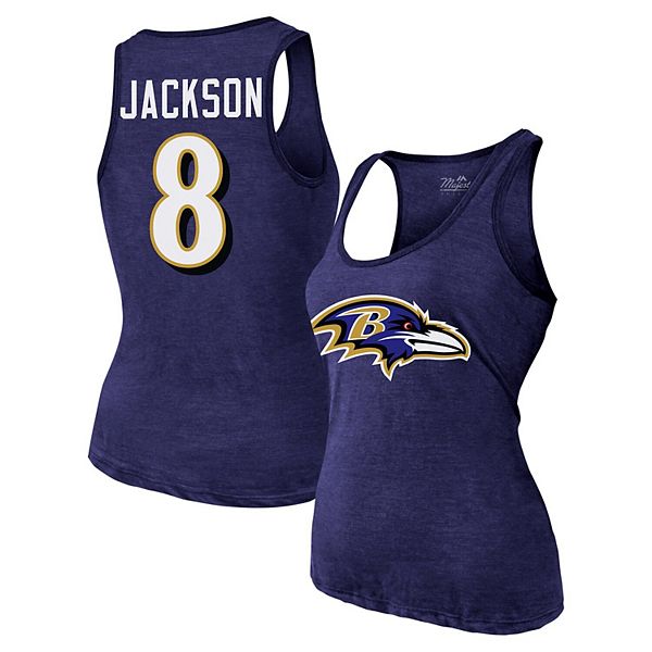 Женская Футболка Majestic Threads Lamar Jackson Majestic Threads