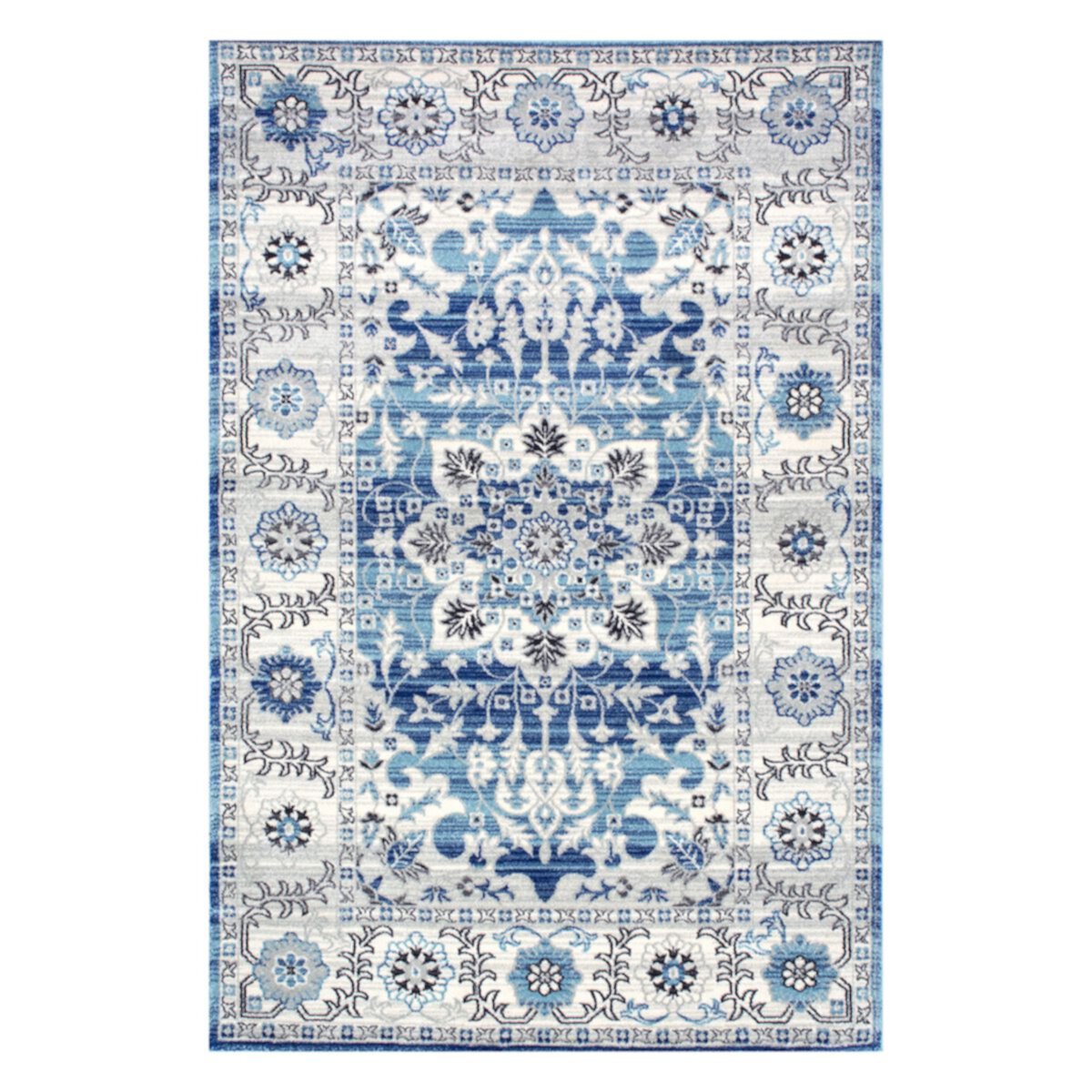 nuLOOM Tameika Framed Floral Rug NuLOOM