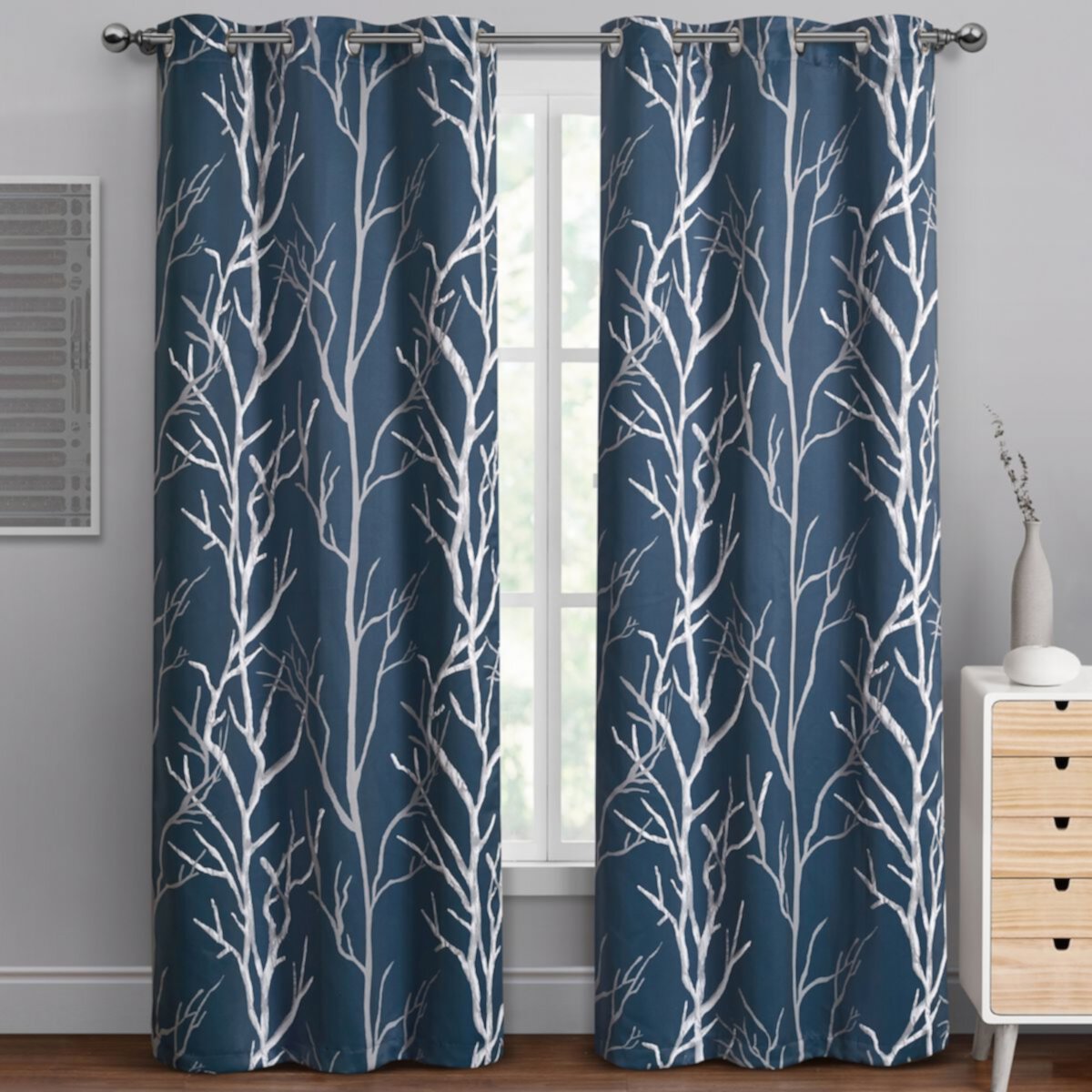 VCNY Home Kingdom Branch Blackout Grommet 1 Window Curtain Panel VCNY HOME