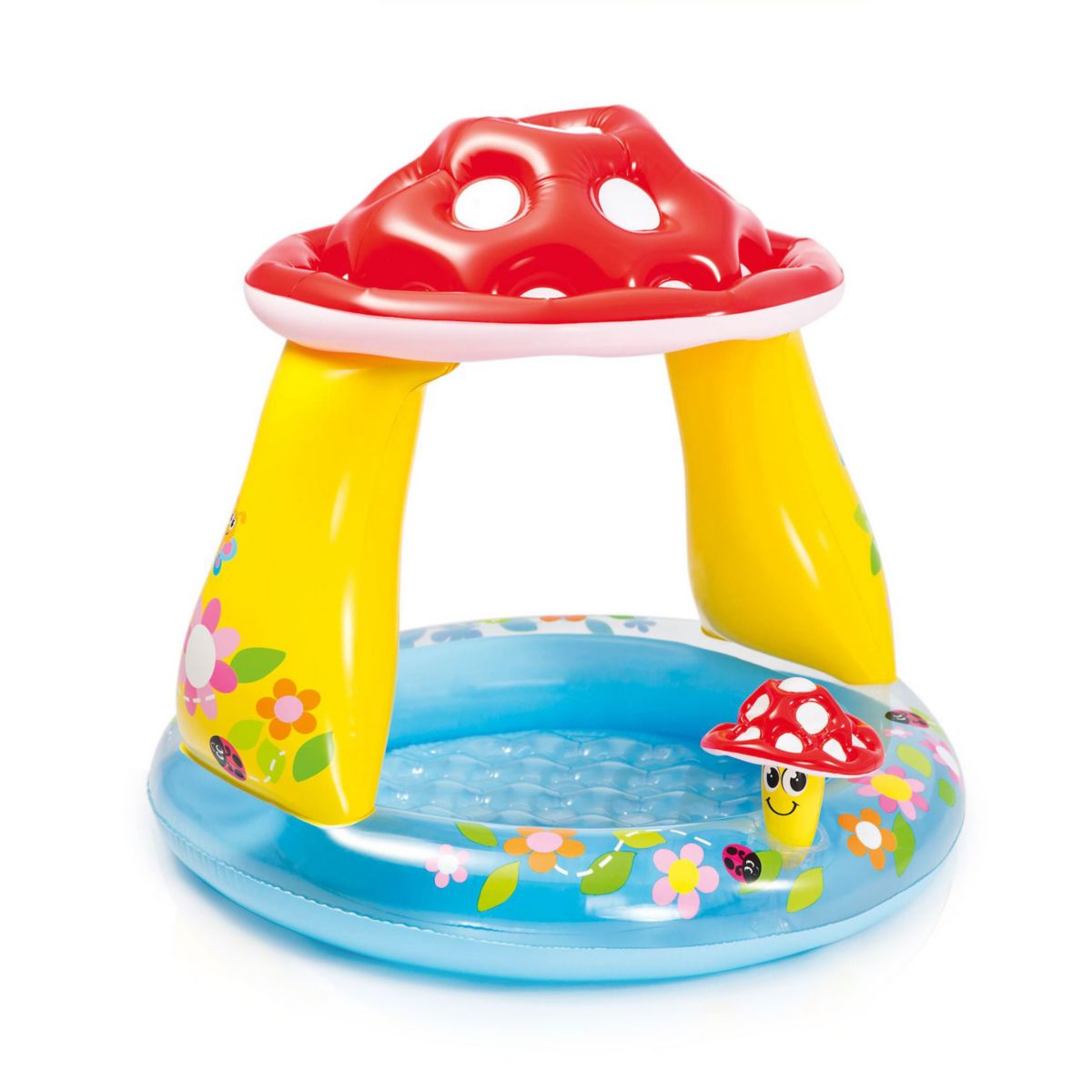 Intex Inflatable Mushroom Water Play Center Kiddie Baby Swimming Pool Ages 1-3 Intex