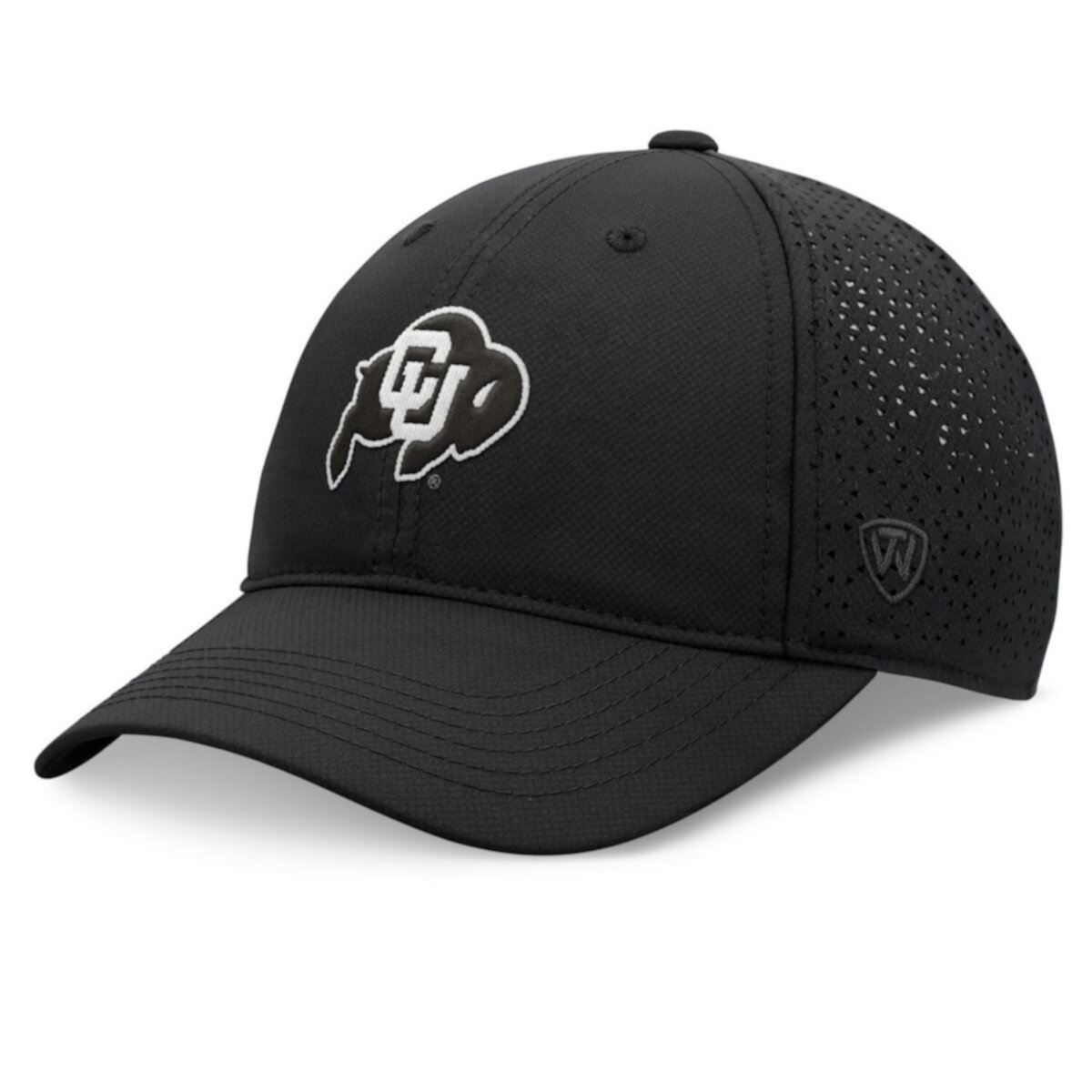 Men's Top of the World Black Colorado Buffaloes Liquesce Trucker Adjustable Hat Top of the World
