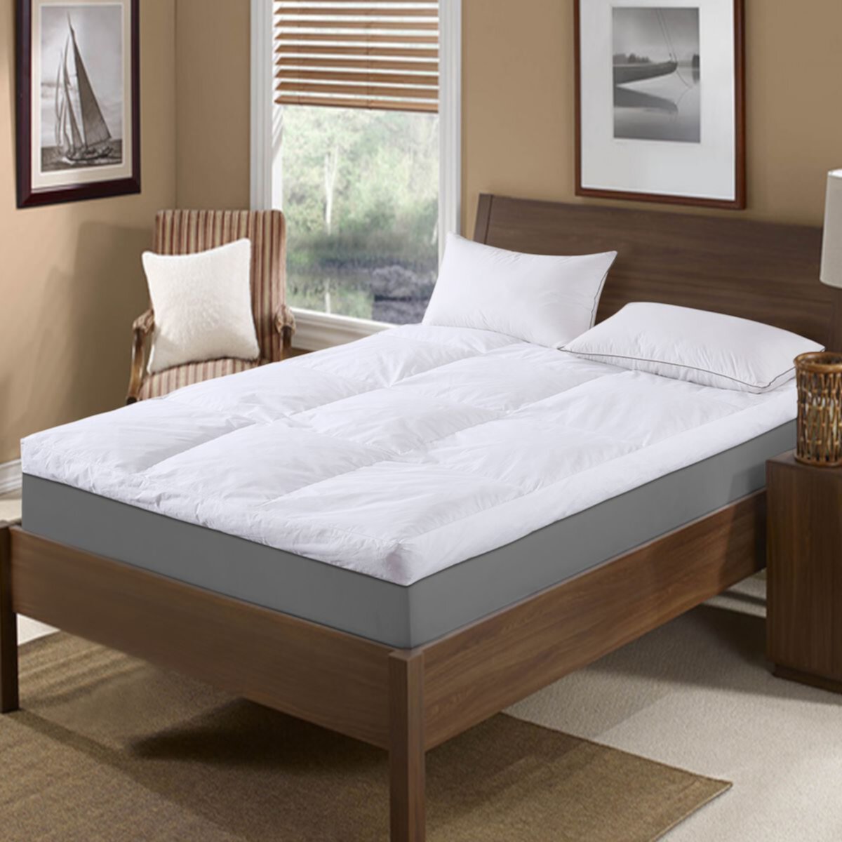 Dream On 5-in. Gusset Feather Mattress Topper  Dream On