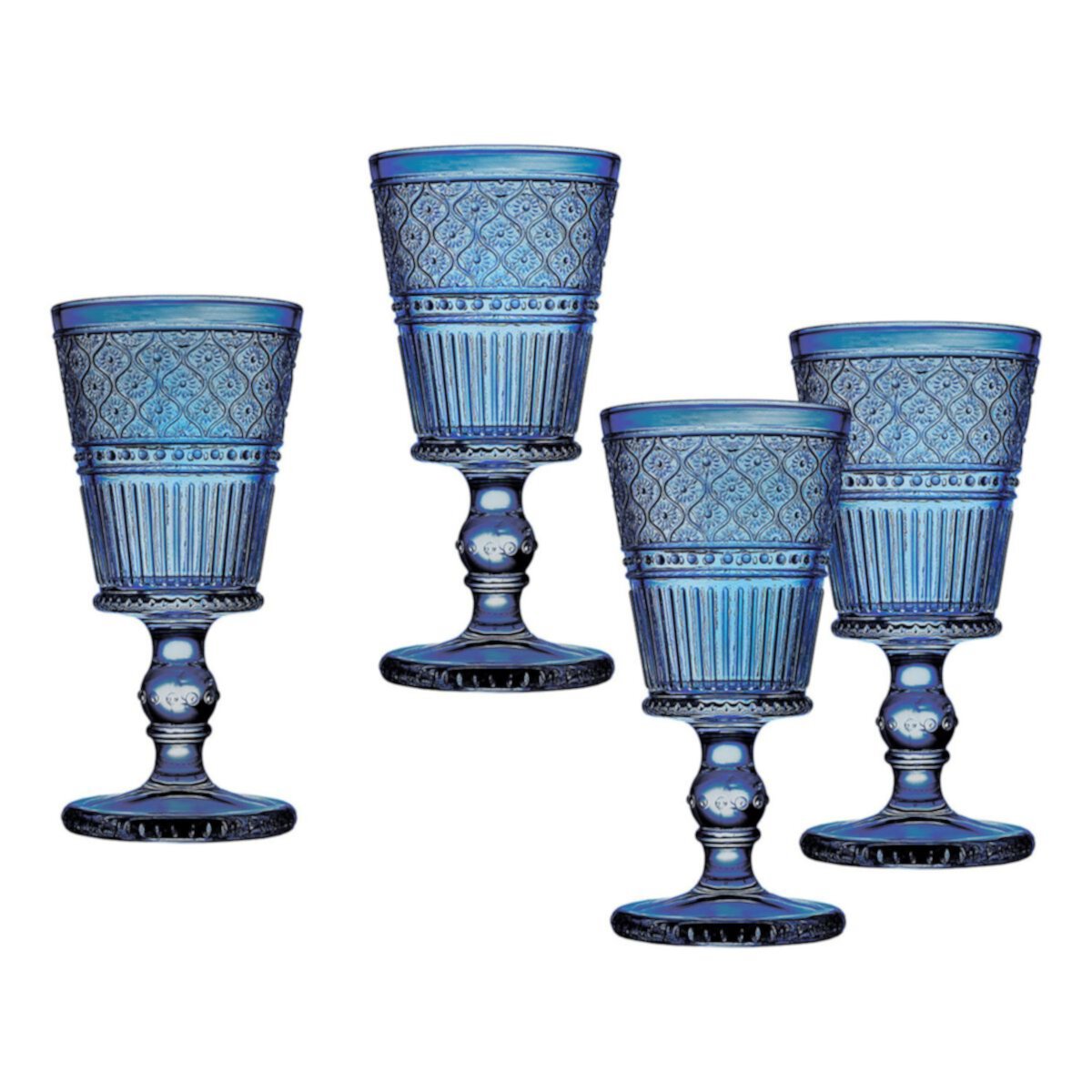 Godinger Silver Claro Textured Goblets 4-piece Set Godinger Silver