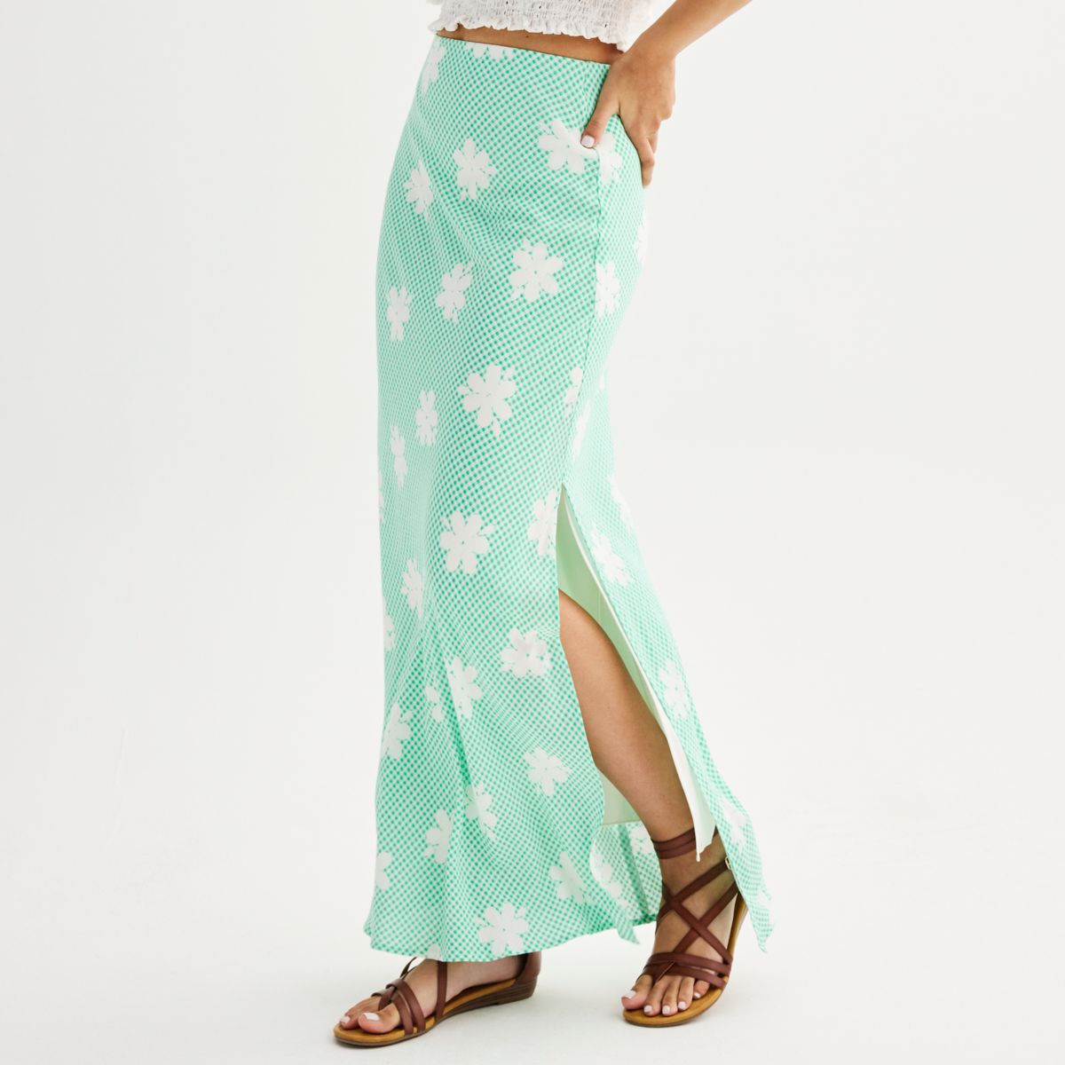 Juniors' SO® Side Slit Maxi Skirt SO