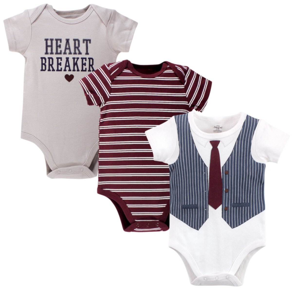 Детский Комплект Одежды Little Treasure Для Мальчиков Baby Boy Cotton Bodysuits 3pk Little Treasure