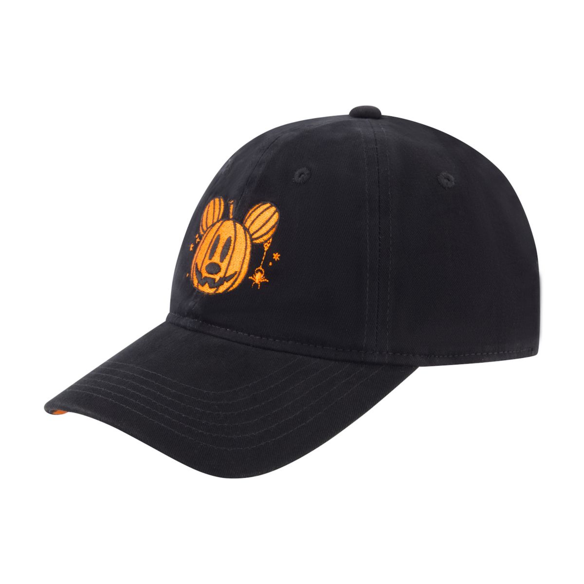 Adult Disney Mickey Mouse Pumpkin Head With Plaid Underbrim Hat Licensed Character