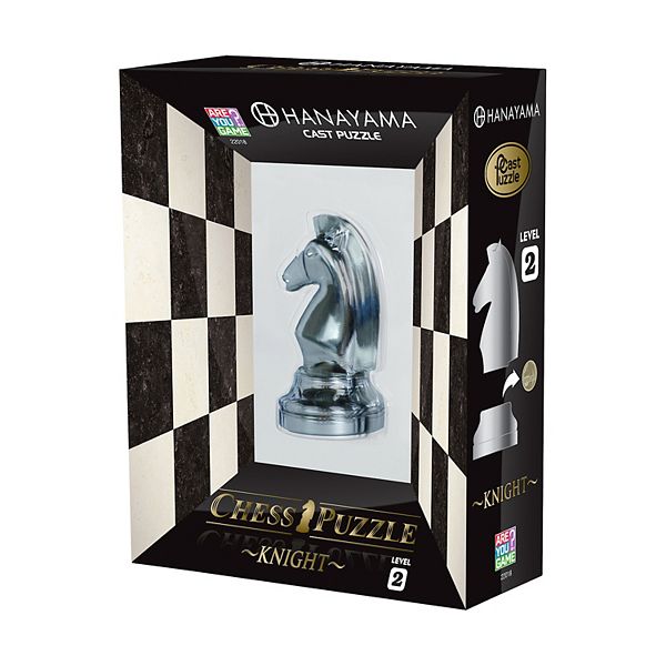 Hanayama Level 2 Cast Chess Puz Knight Areyougame