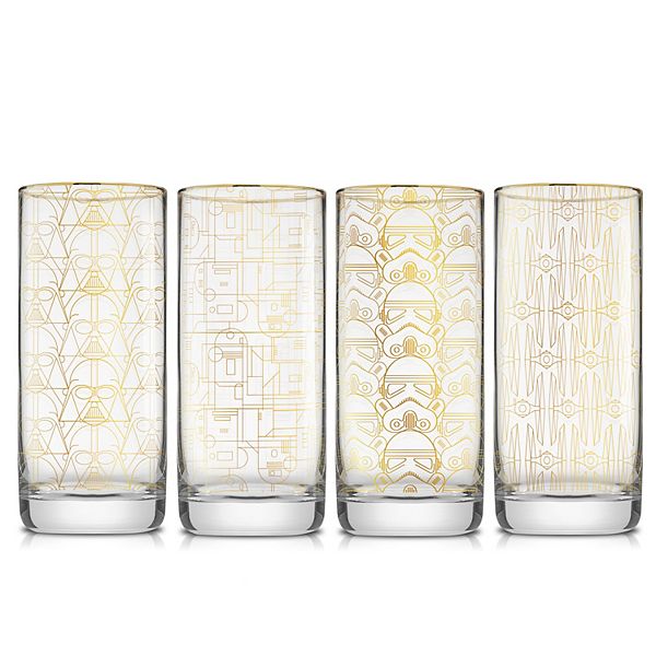 JoyJolt Star Wars Deco 4-pc. Tall Drinking Glass Set JoyJolt