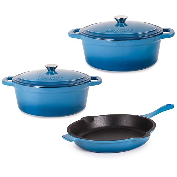 BergHOFF Neo 5-pc. Cast-Iron Dutch Ovens & Frypan Set BergHOFF