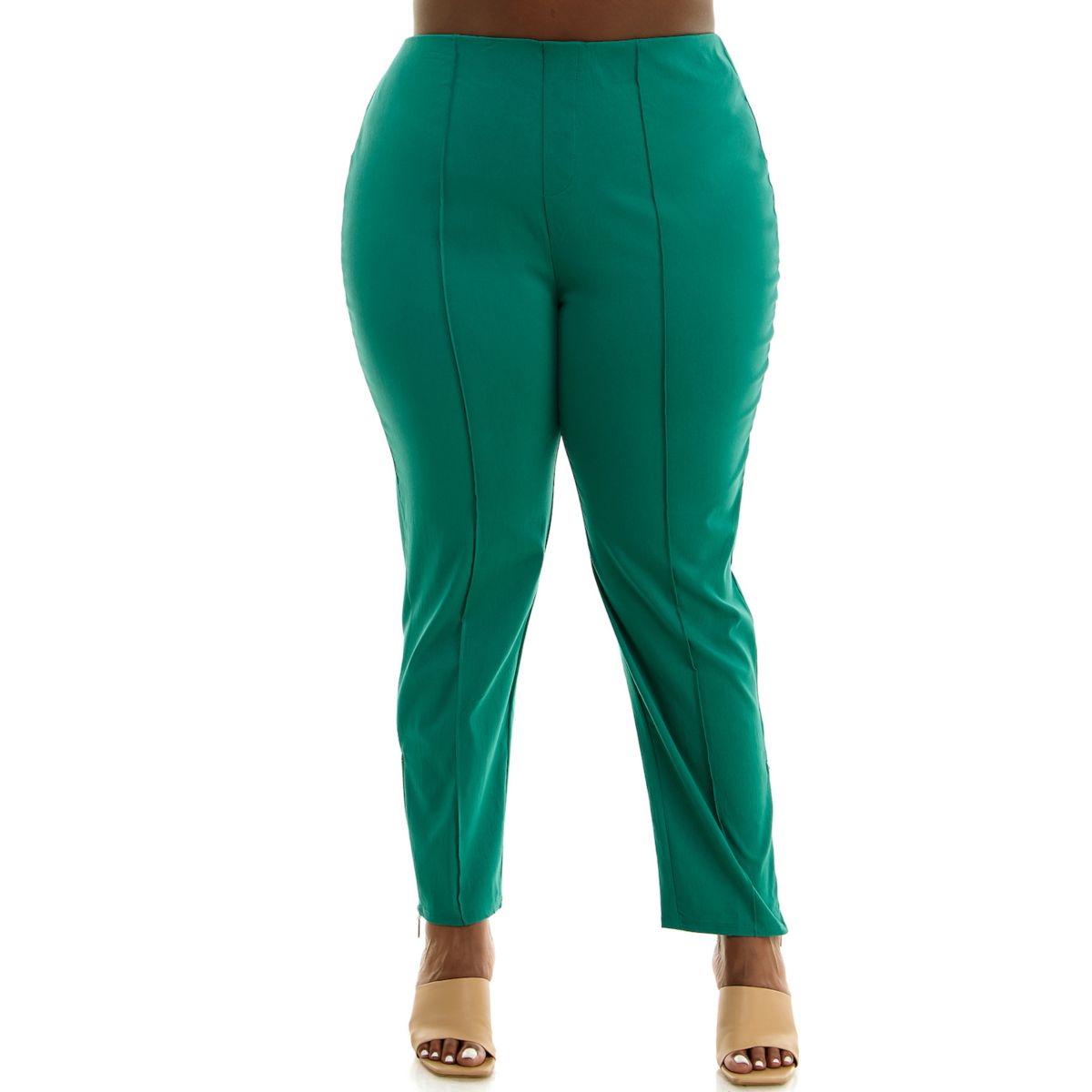 Plus Size Nina Leonard Elastic Ankle Pants Nina Leonard