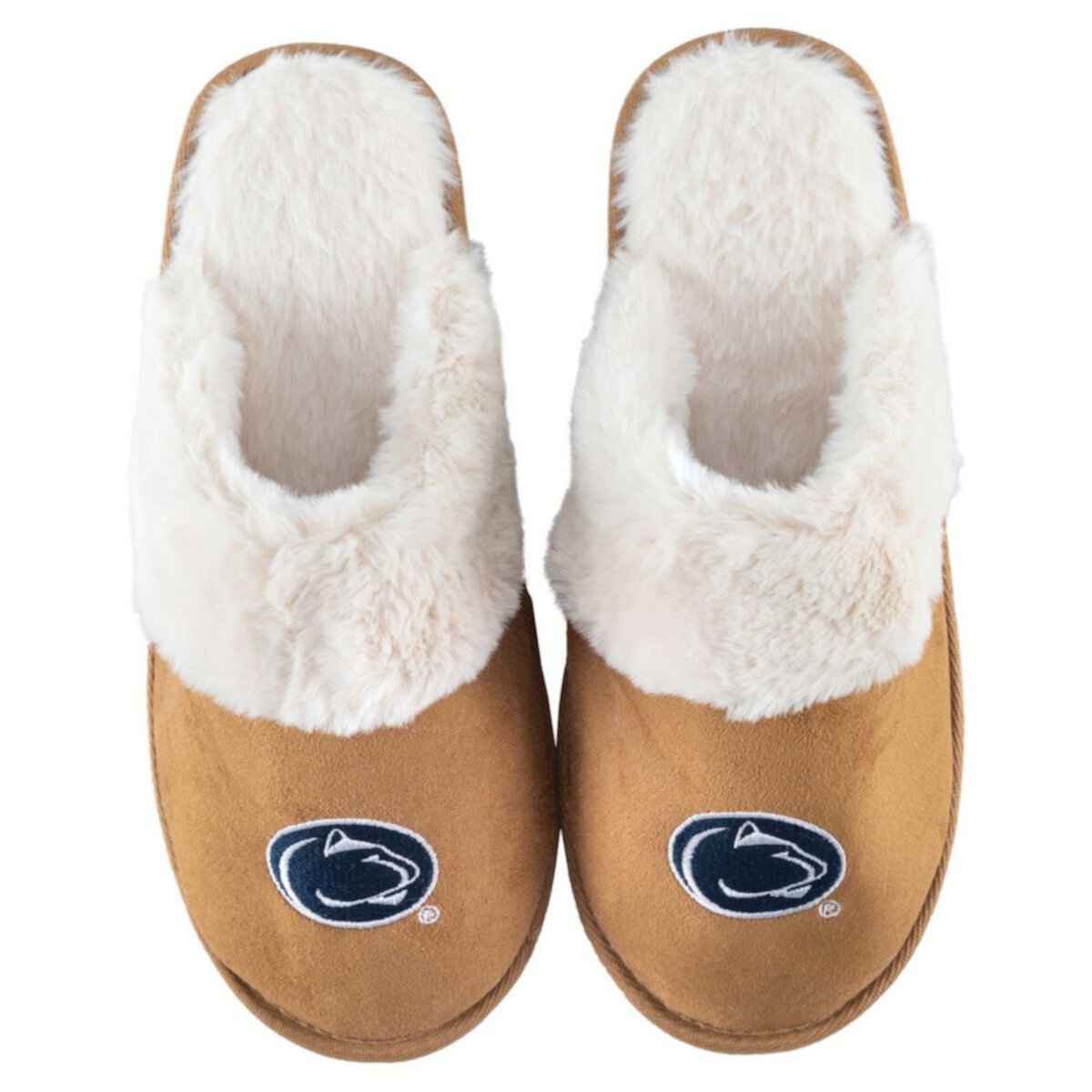 Женские меховые шлепанцы ZooZatz Penn State Nittany Lions с искусственным мехом Unbranded