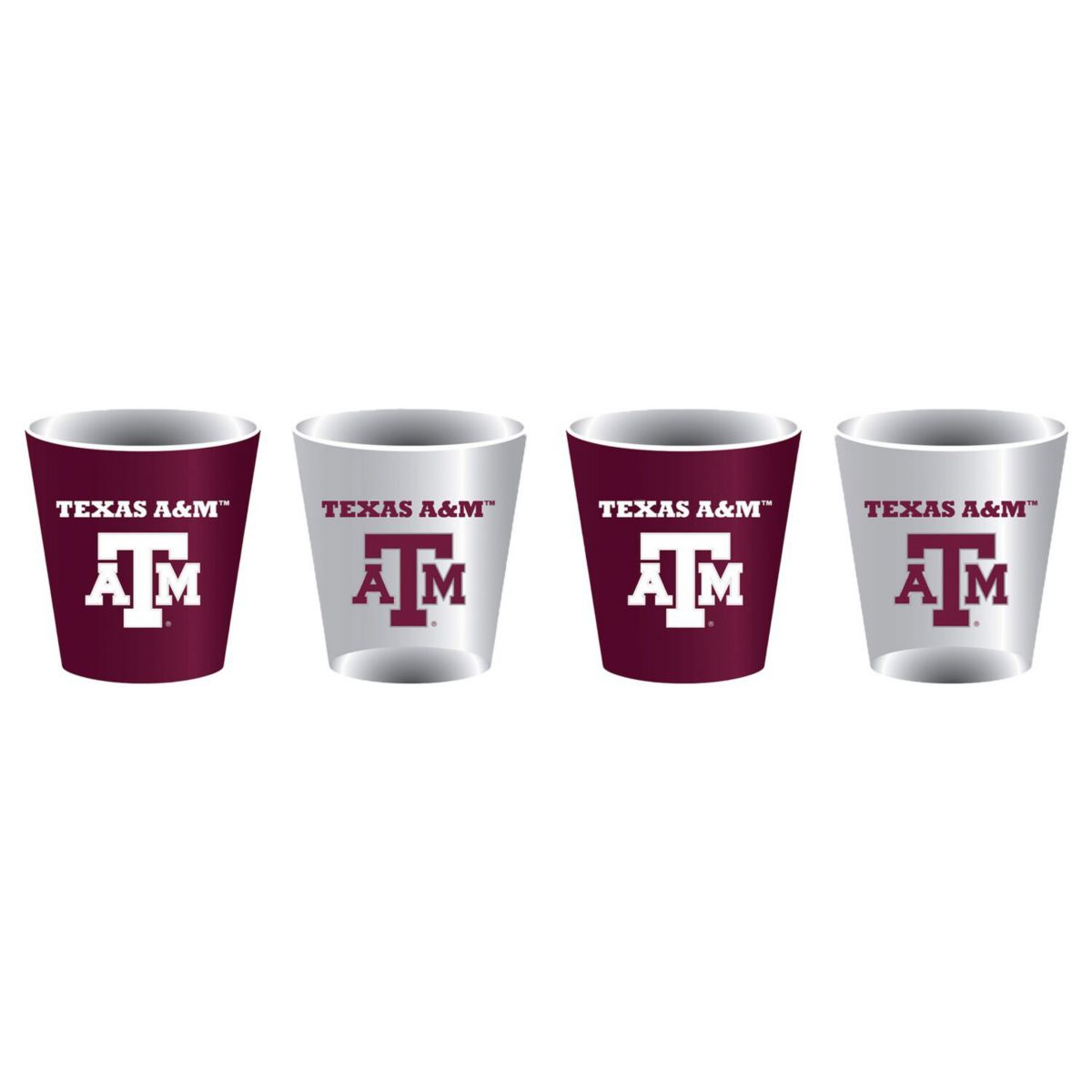 Texas A&M Aggies Four-Pack Shot Glass Set EVERGREEN ENTERPRISES