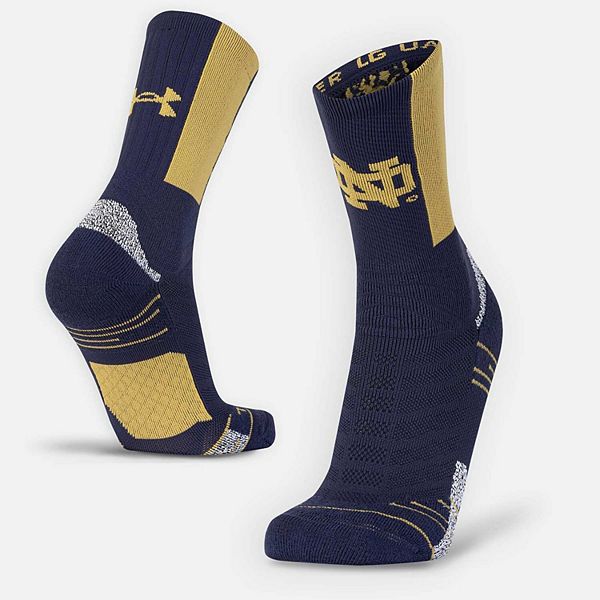 Мужские носки Crew Playmaker Notre Dame Fighting Irish от Under Armour, размер L Under Armour