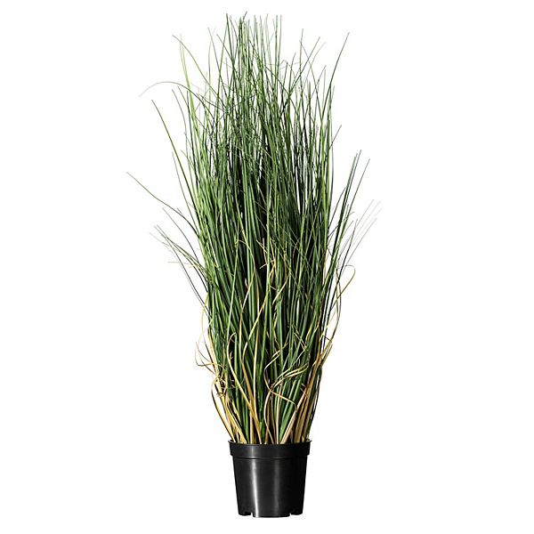 Vickerman 60&#34; PVC Artificial Potted Green Curled Grass Vickerman