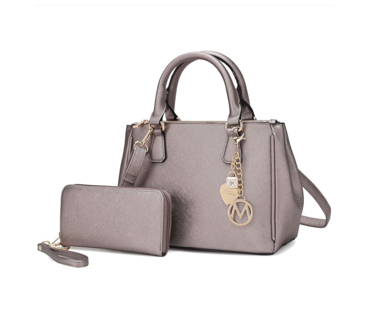 MKF Collection Ruth Vegan Leather Women's Satchel Bag with Wallet by Mia K MKF Collection