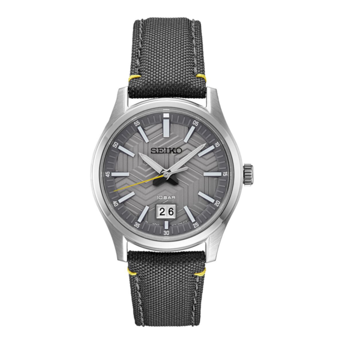 Seiko Men's Essentials Stainless Steel Quartz Gray Dial Watch - SUR543 Seiko