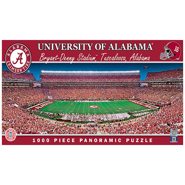 Панорамная головоломка Alabama Crimson Tide из 1000 деталей, небесный вид, 33 х 99 см Unbranded