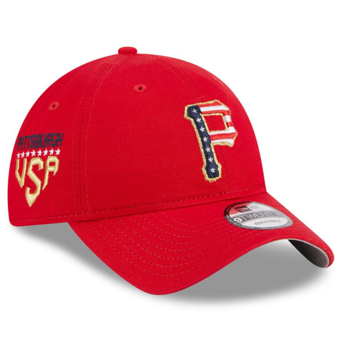 Women's New Era  Red Pittsburgh Pirates 2023 Fourth of July 9TWENTY Adjustable Hat New Era