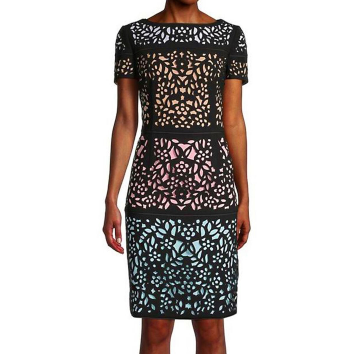 Women's Focus By Shani Ombre Laser Cutting Dress FOCUS BY SHANI
