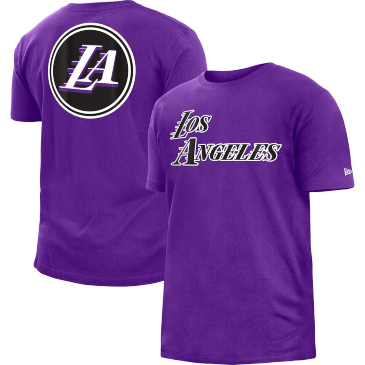 Men's New Era Purple Los Angeles Lakers 2022/23 City Edition Brushed Jersey T-Shirt New Era