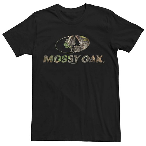 Мужская хлопковая футболка Mossy Oak с круглым вырезом и короткими рукавами Mossy Oak