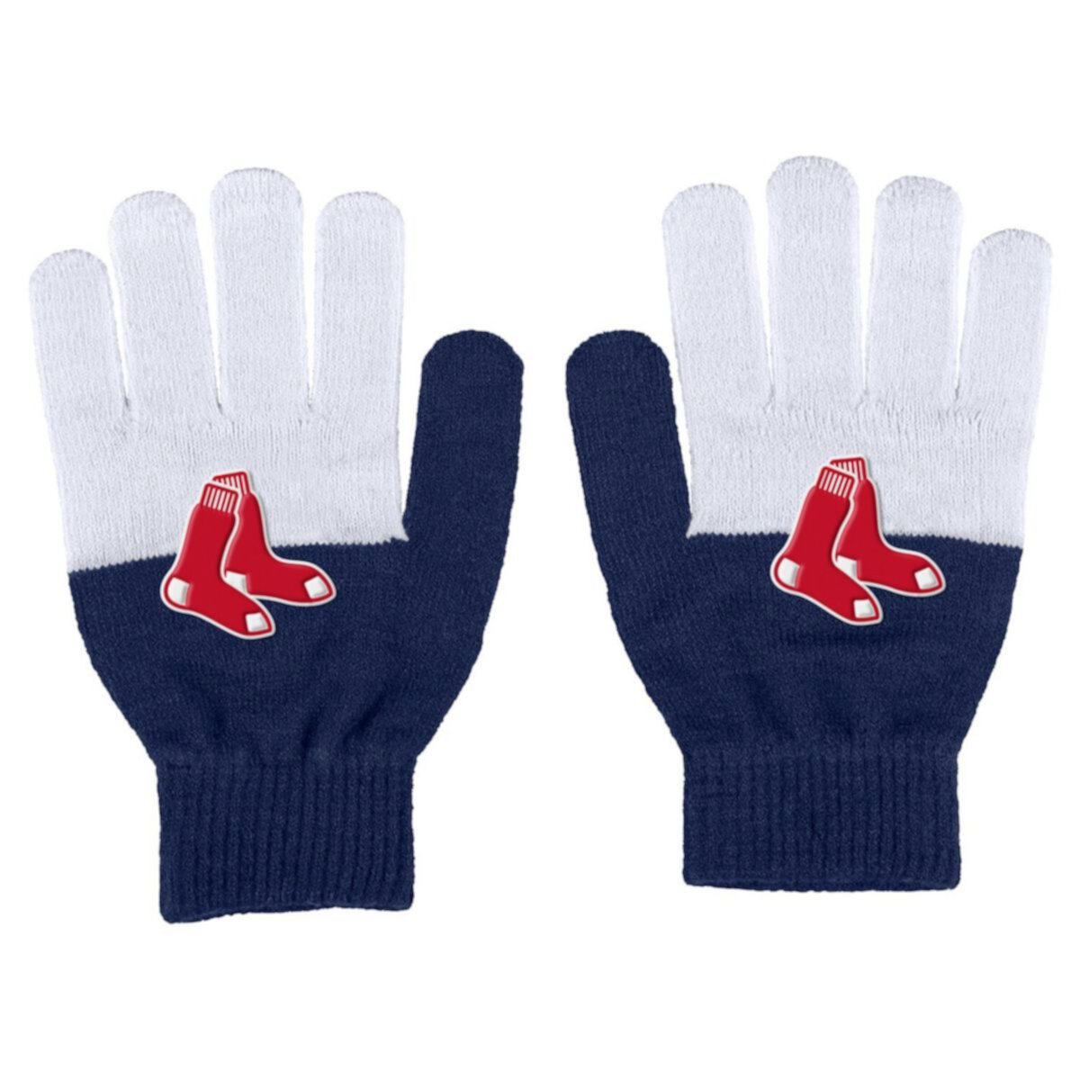 Women's WEAR by Erin Andrews Boston Red Sox Color-Block Gloves WEAR by Erin Andrews