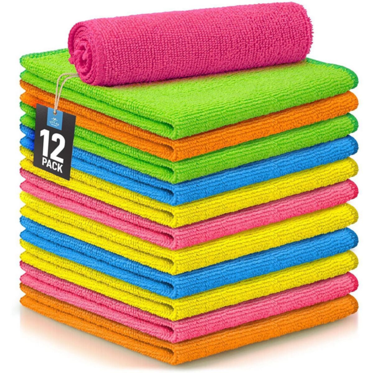 Microfiber Cleaning Cloths - 12 Pack Zulay
