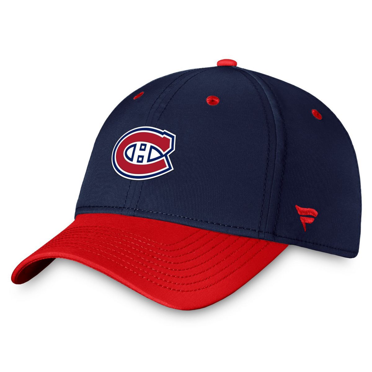Men's Fanatics Branded  Navy/Red Montreal Canadiens Authentic Pro Rink Two-Tone Flex Hat Fanatics