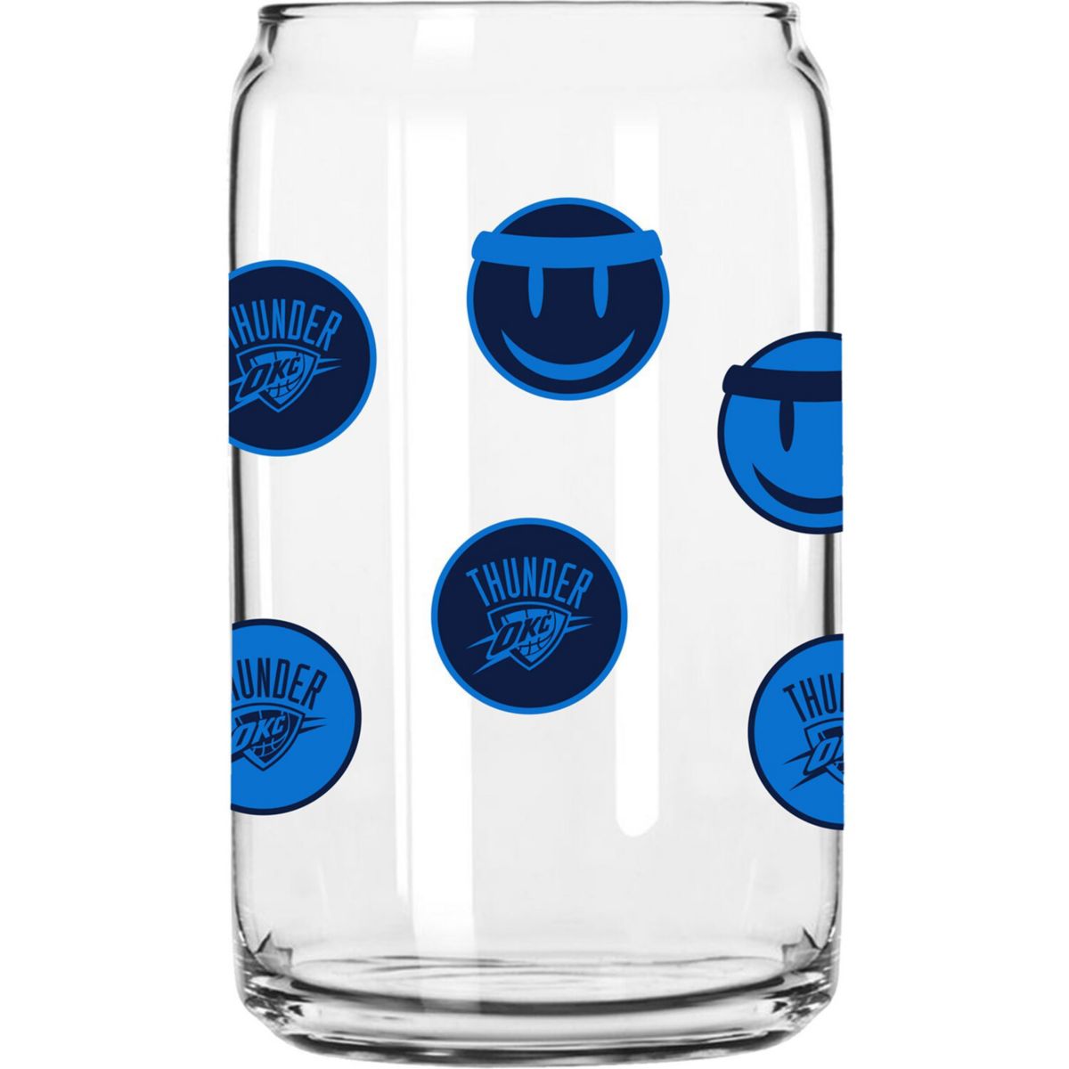 Oklahoma City Thunder 16oz. Smiley Can Glass Unbranded