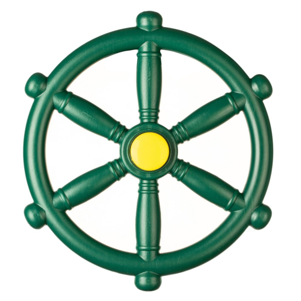 Green and Yellow Outdoor Playground Captain Pirate Ship Wheel, Playground Accessories Steering Wheel Playberg