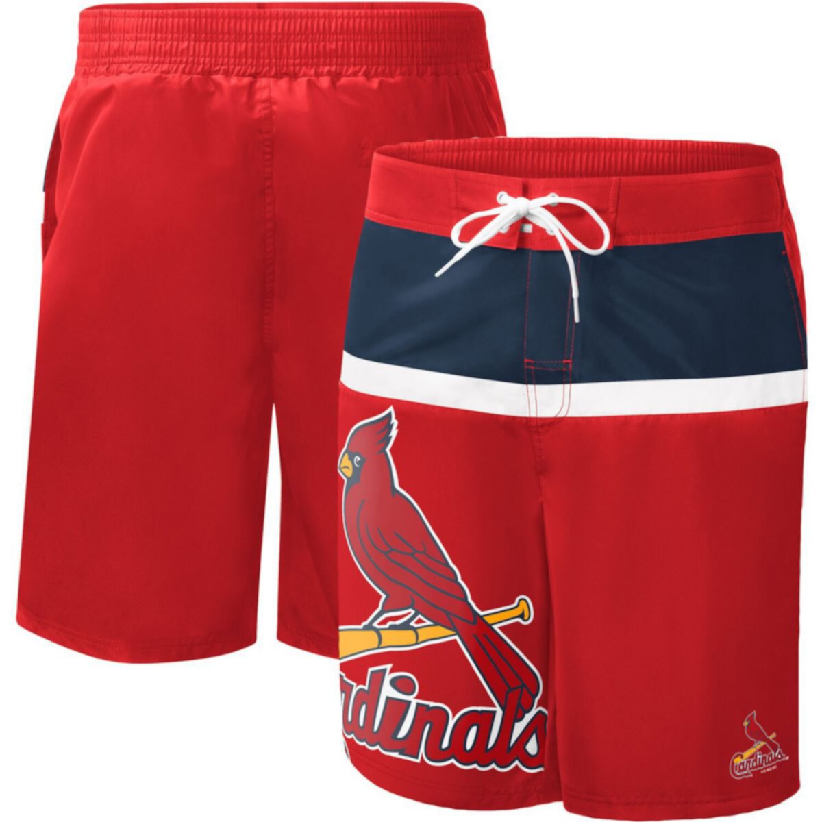Men's G-III Sports by Carl Banks Red St. Louis Cardinals Sea Wind Swim Shorts In The Style