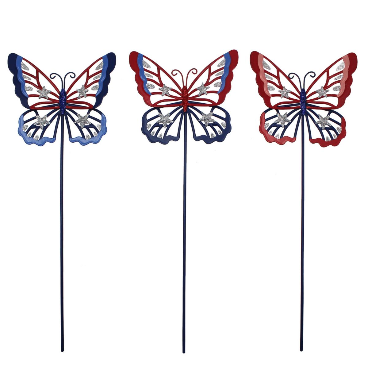 Celebrate Together™ Americana Mini Butterfly Garden Stake 3-piece Set Celebrate Together