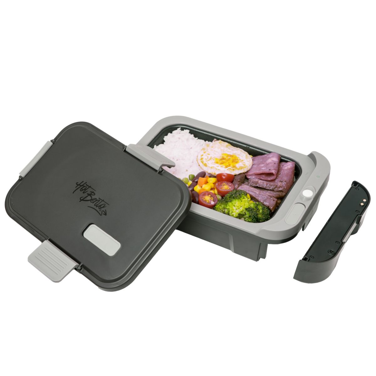 Hot Bento Plus Self Heating Lunch Box - Black Hot Bento