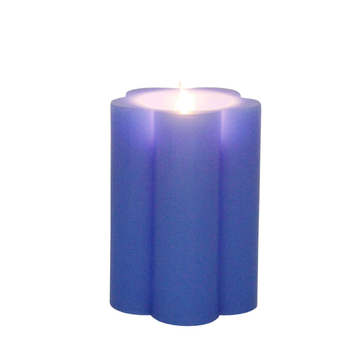 Sonoma Goods For Life® Short Periwinkle Flower LED Candle SONOMA