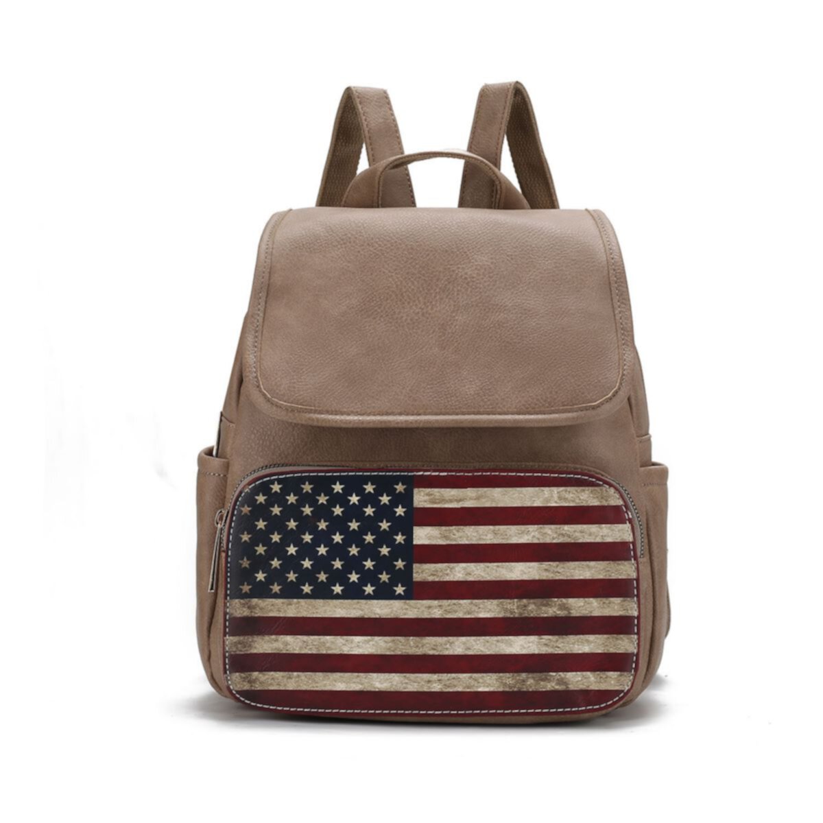 Mkf Collection Regina Printed Flag Vegan Leather Women’s Backpack By Mia K MKF Collection