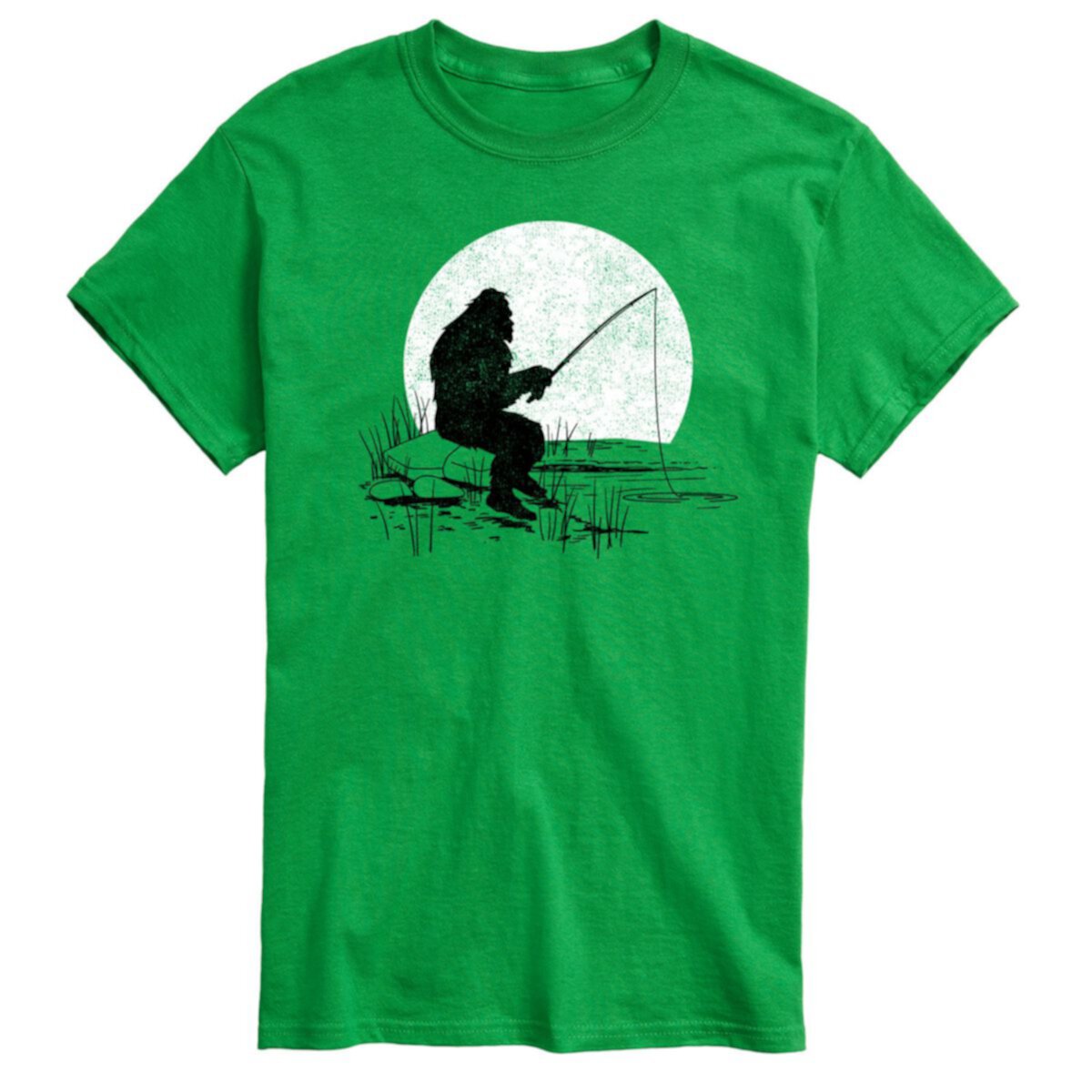 Big & Tall Sasquatch Fishing Graphic Tee Licensed Character