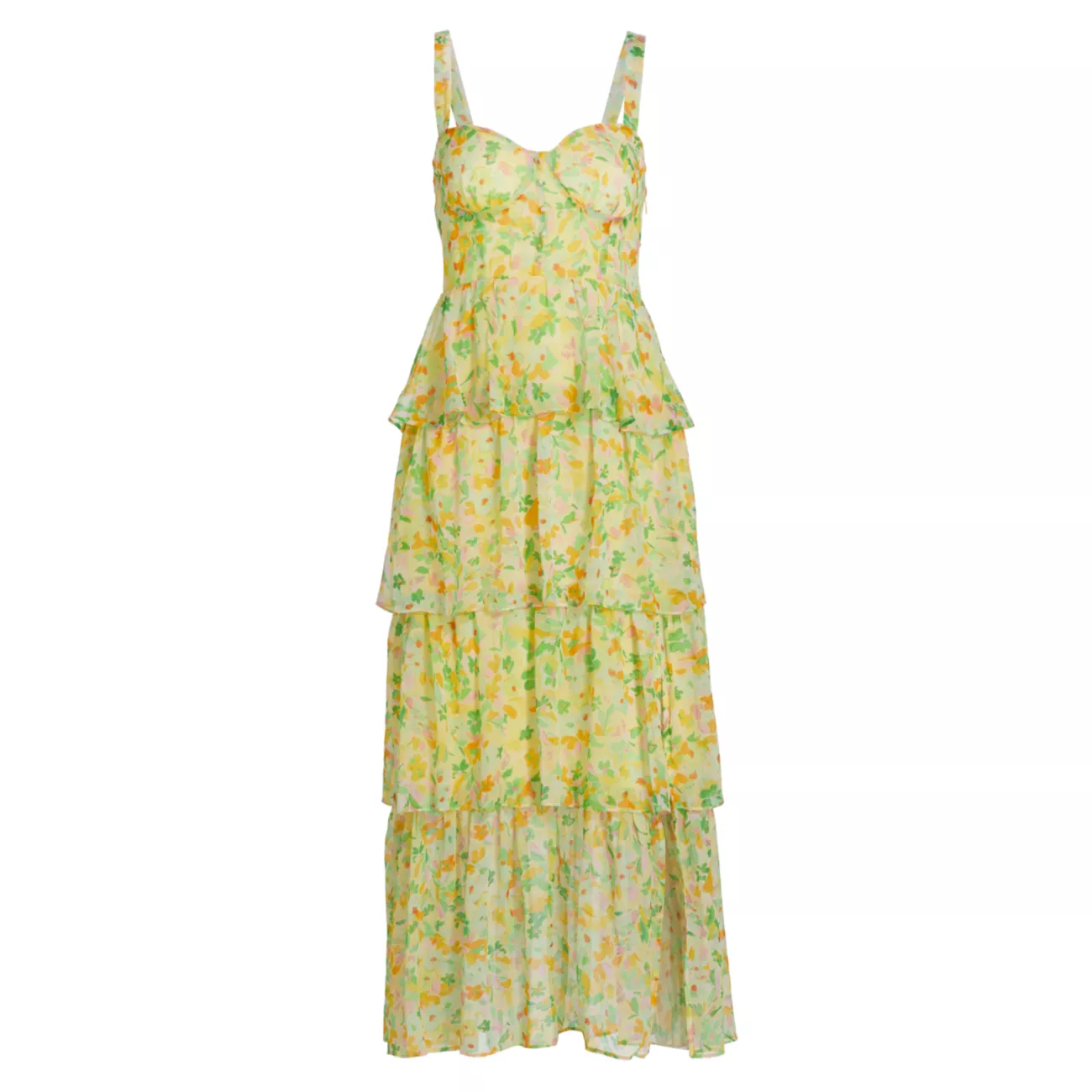 Midsummer Tiered Floral Maxi Dress ASTR