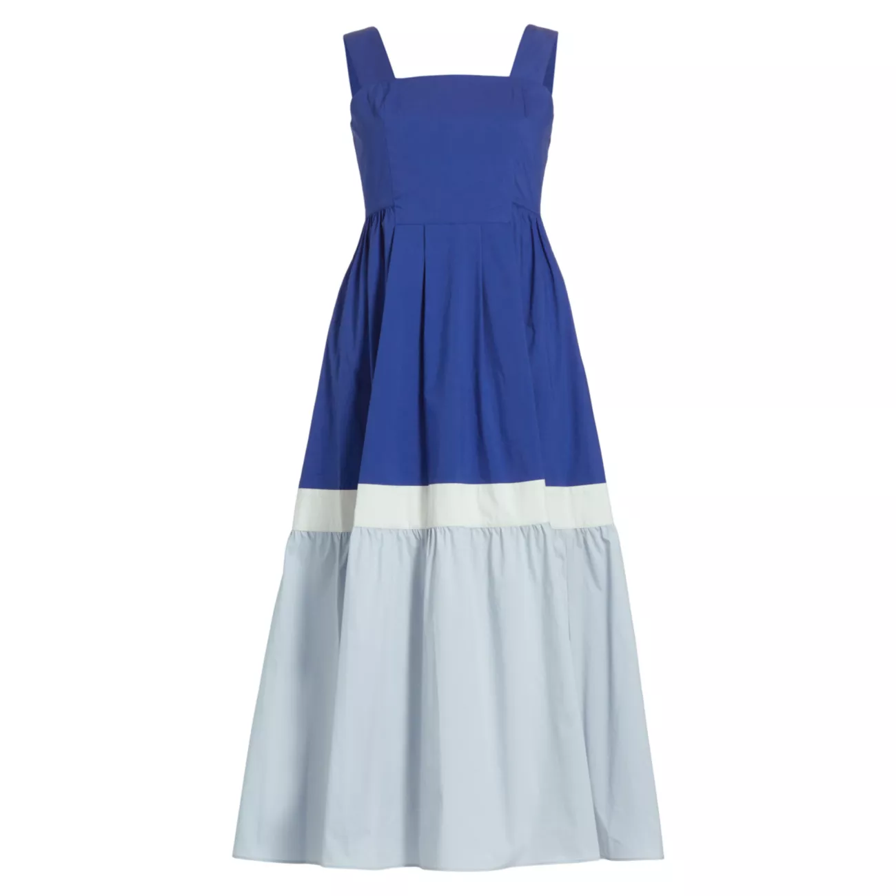 Colorblock Tiered Midi-Dress Barneys New York