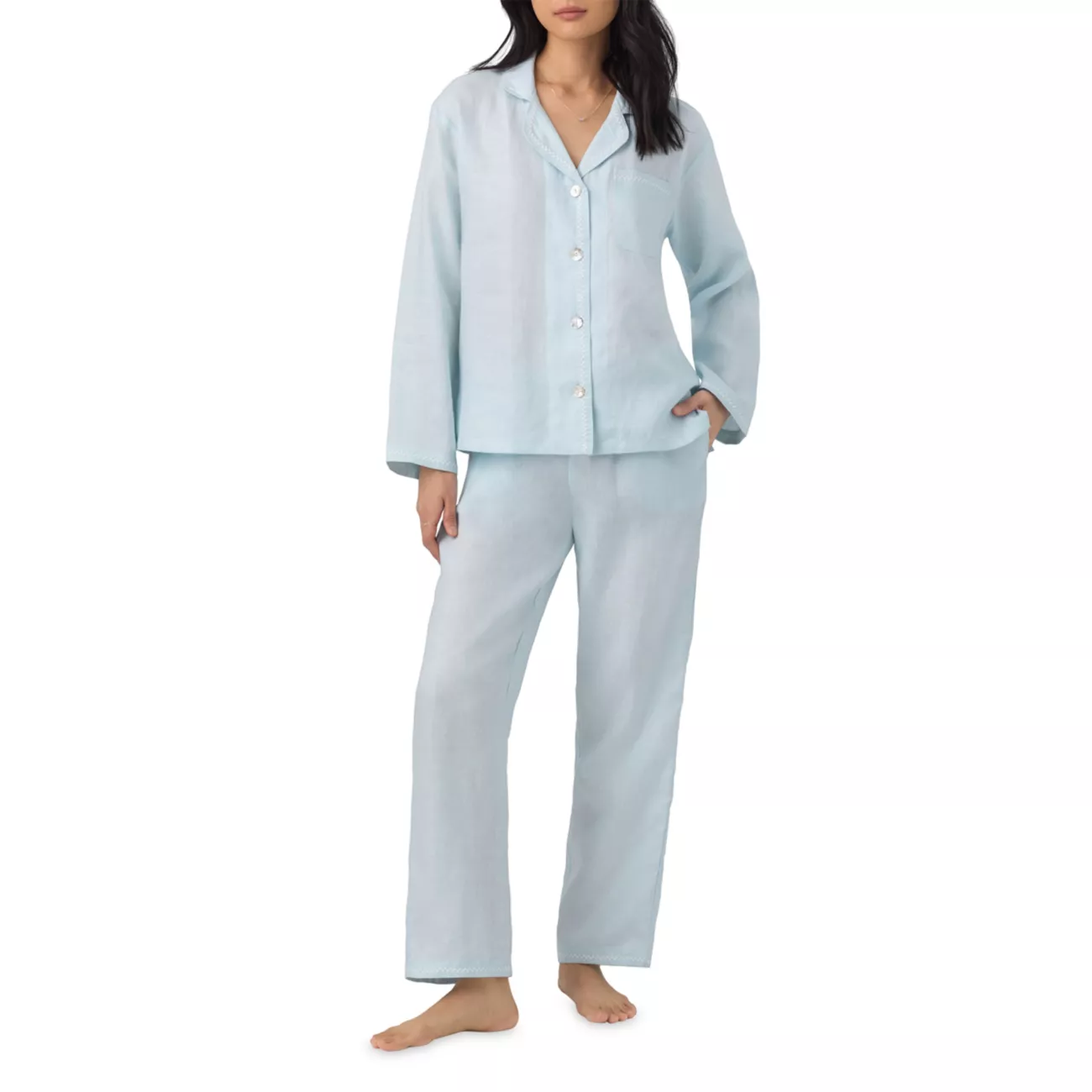 Embroidered Linen Pajamas BedHead