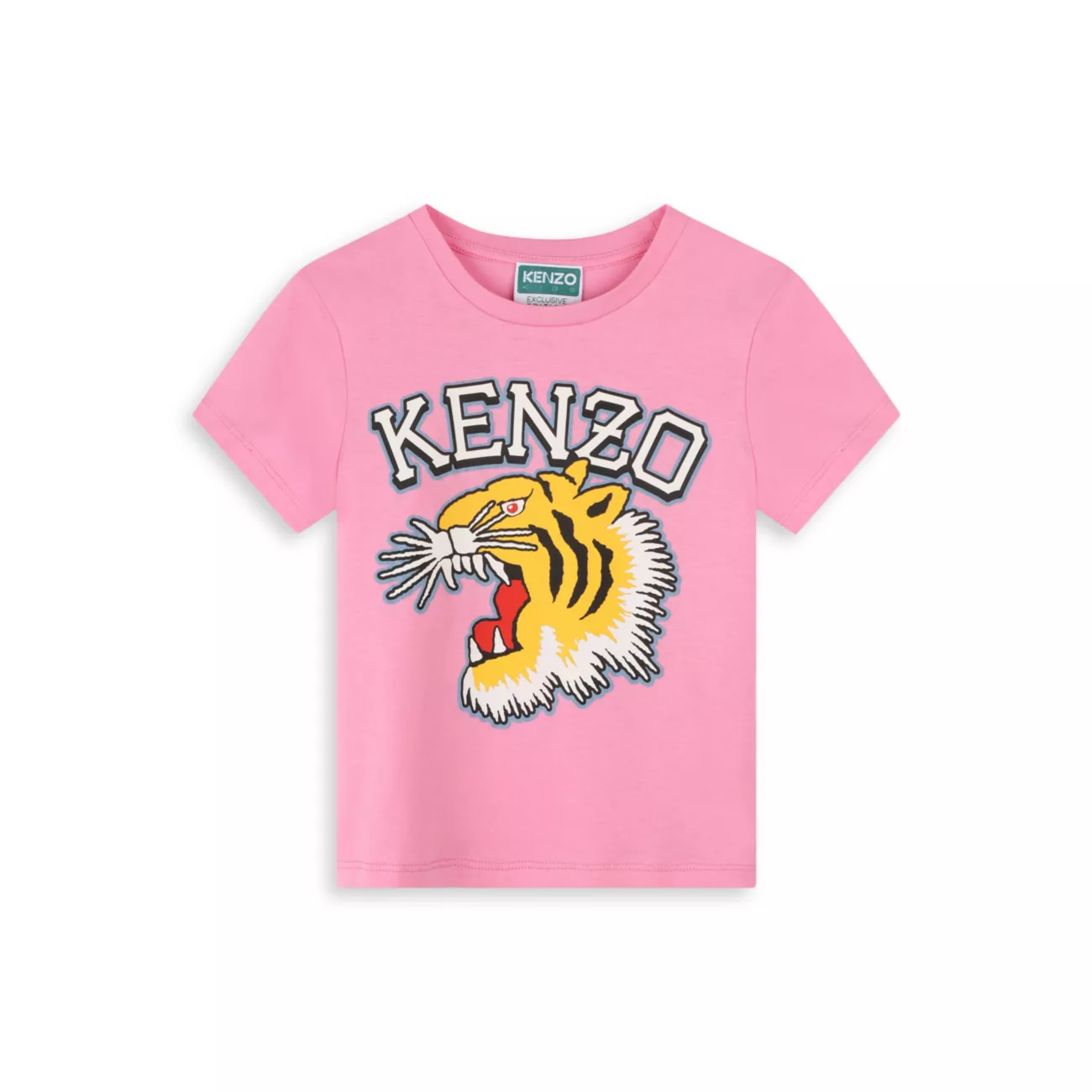 Little Girl's &amp; Girl's Tiger Logo T-Shirt KENZO