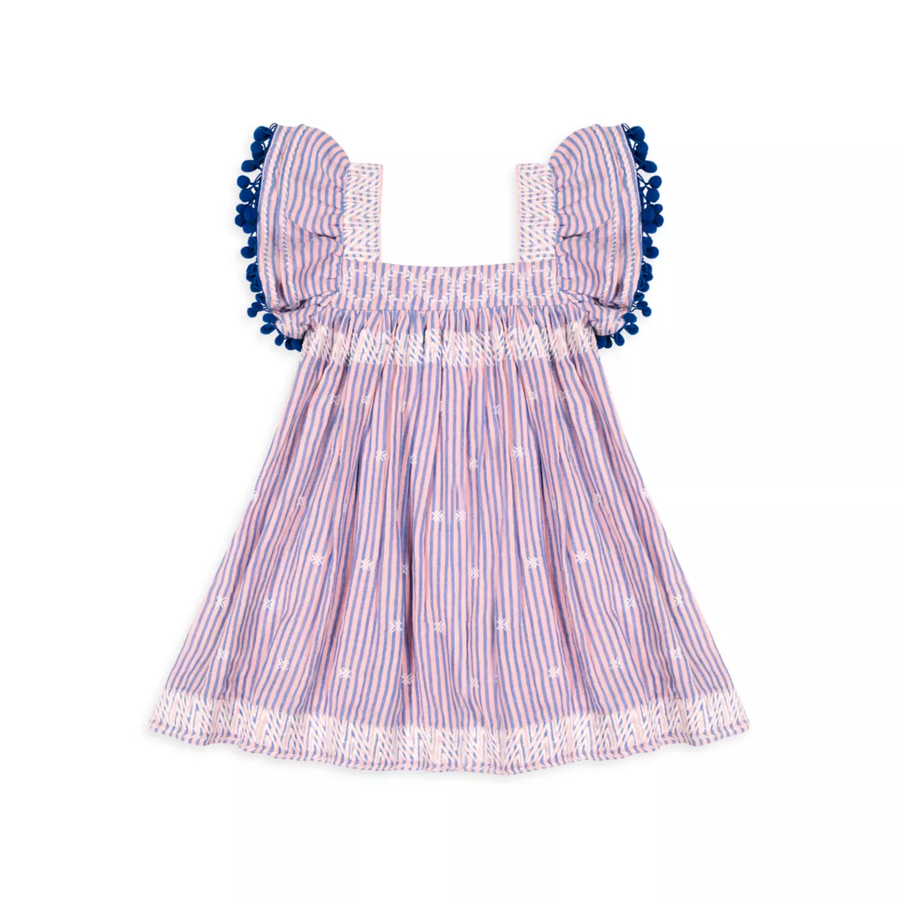 ​Little Girl's &amp; Girl's Serena Pom-Pom Dress Mer St. Barth