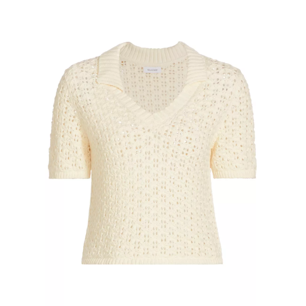 Cotton Short-Sleeve Sweater NAADAM