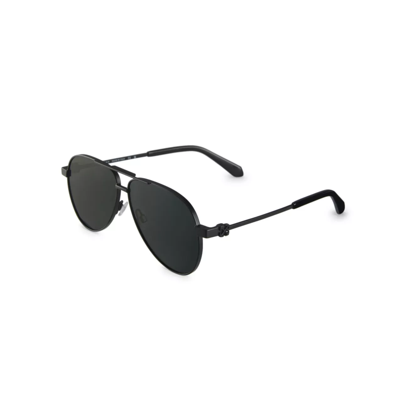 Ruston 57MM Aviator Sunglasses Off-White