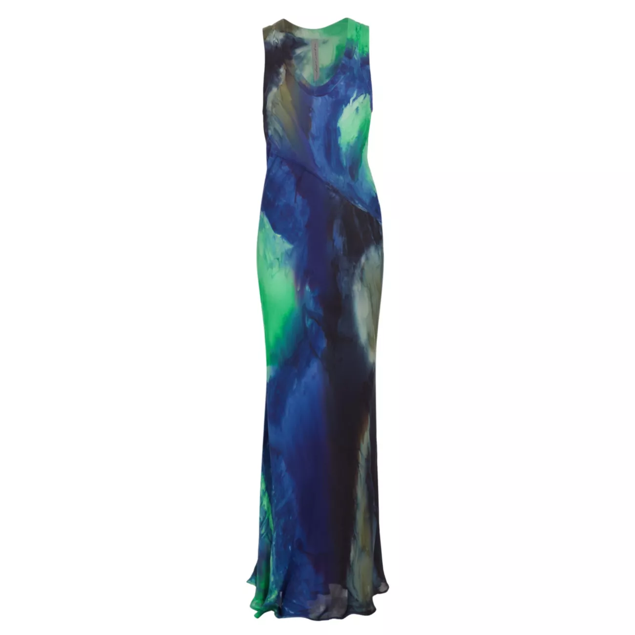 Valentina Dyed Silk Maxi Dress RAQUEL ALLEGRA