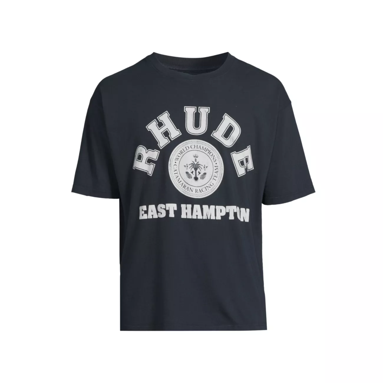 Hampton Catamaran Logo Cotton T-Shirt R H U D E