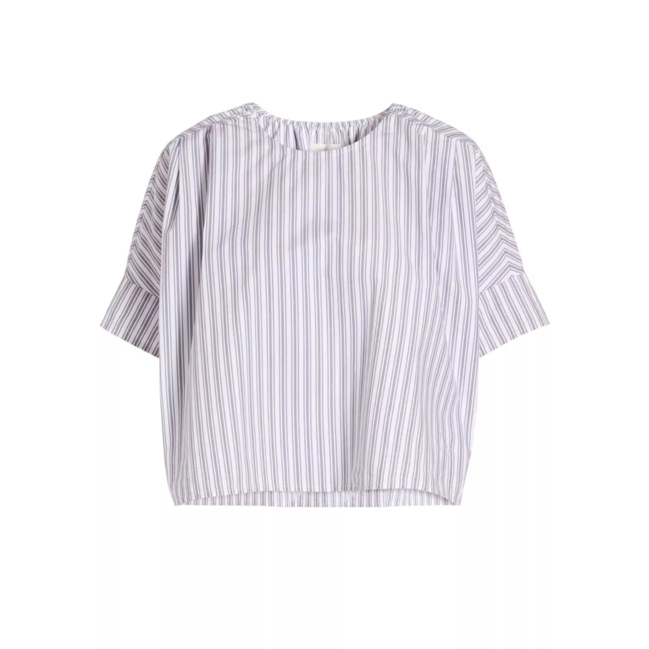 Boxy Striped Cotton T-Shirt Stellae Dux
